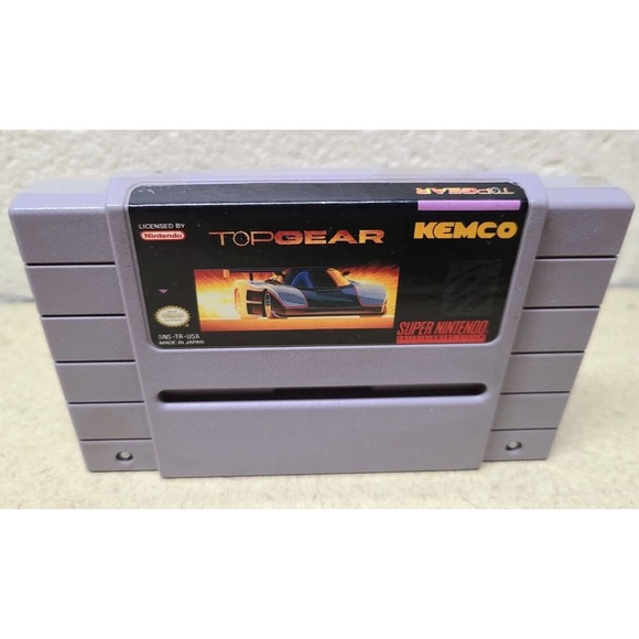 Top Gear Super Nintendo Entertainment System, 1992 Original Video Game SNES - Picture 1 of 6